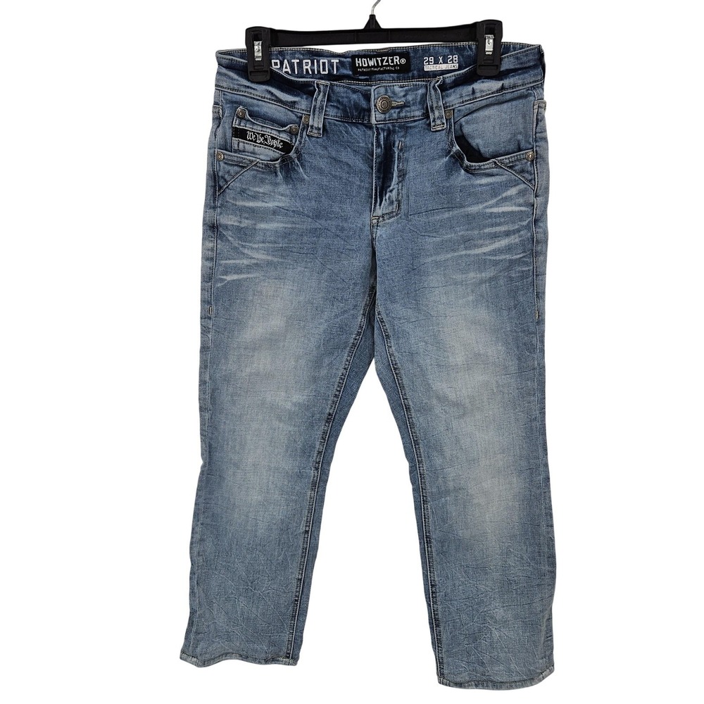 Howitzer Patriot Jeans SZ 29x26 Blue Tactical Straight CROPPED READ Beach Preppy